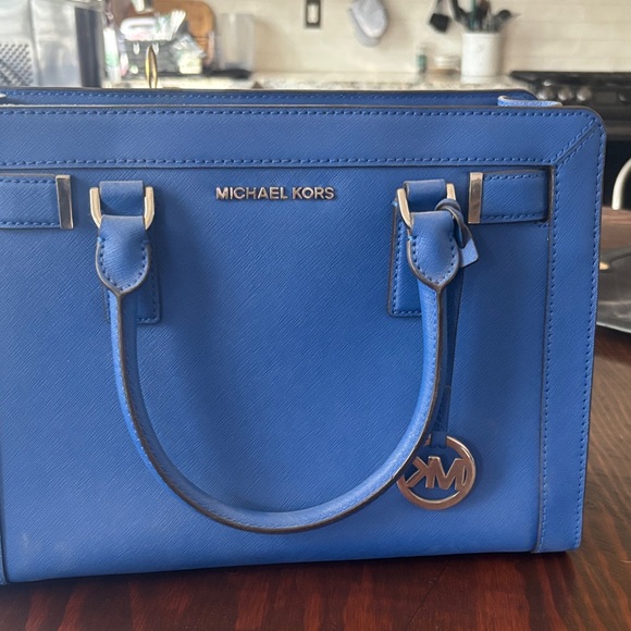 Michael Kors Royal Blue Satchel - Picture 1 of 3